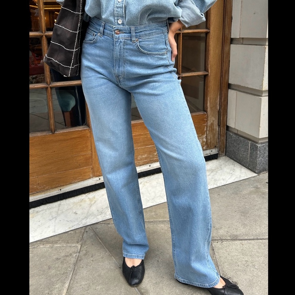 NEW Djerf Avenue Jeans Mid Blue | Size 27